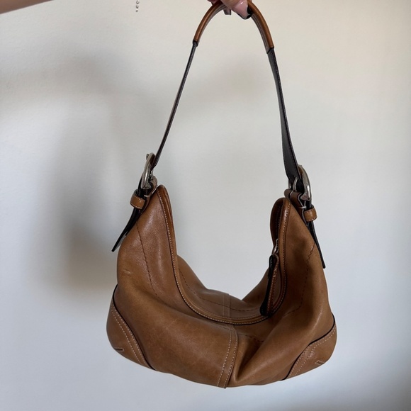 Vintage COACH Large Soho British Tan Leather Hobo 9464 GORGEOUS - Picture 3 of 8